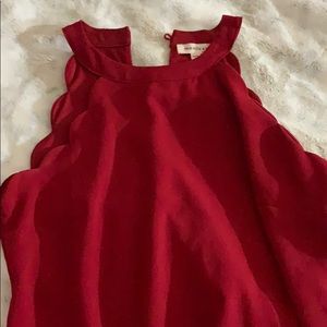 Red dressy tank top